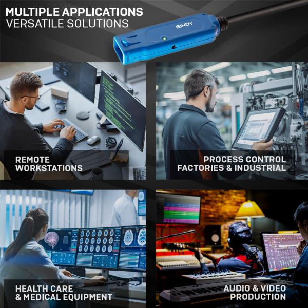 LINDY No. 43381 - Prolunga Attiva USB 3.2 5Gbps C/A Pro, 8m [LIN-43381]