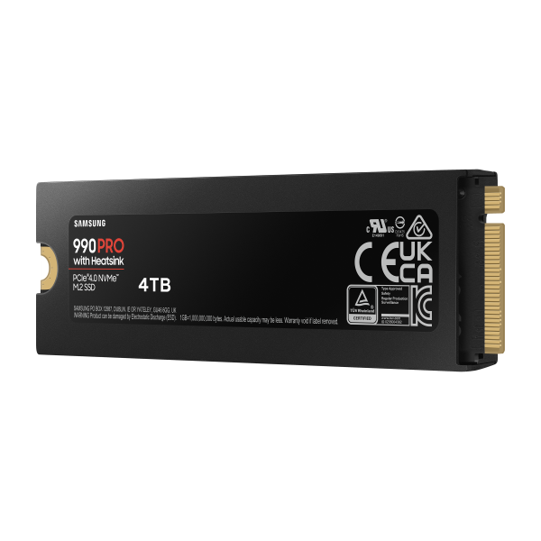 Samsung 990 PRO Heatsink PCIe 4.0 NVMe M.2 SSD 4TB [MZ-V9P4T0CW]