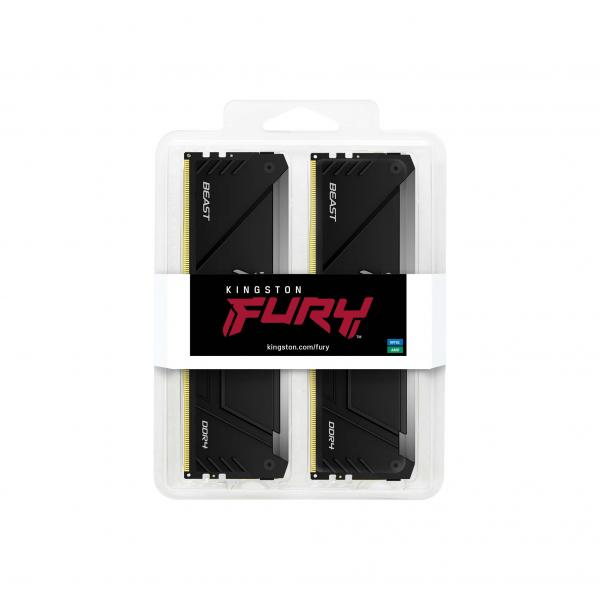 Kingston Fury Beast 32GB - RGB - DDR4 - 2x16GB [KF432C16BB2AK2/32]