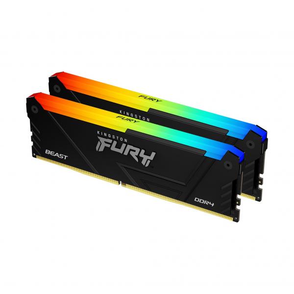 Kingston Fury Beast 32GB - RGB - DDR4 - 2x16GB [KF432C16BB2AK2/32]