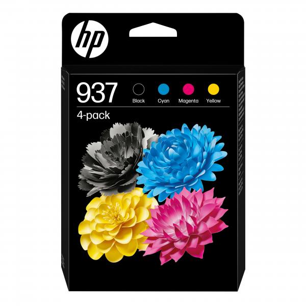 HP CART INK MULTICOLOR CMYK 937 NERO,CIANO,MAGENTA,GIALLO [6C400NE]