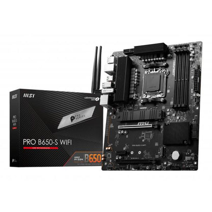MSI MB AMD B650, PRO B650-S WIFI, AM5, 4DDR5, 2PCI-Ex16, 1PCI-Ex1, 2M.2, 4SATA3 [PRO B650-S WIFI]