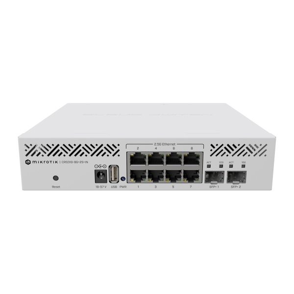 MikroTik Cloud Router Switch 310-8G+2S+IN (RouterOS L5), desktop enclosure [CRS310-8G+2S+IN]