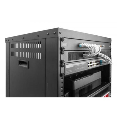 Digitus 16U AVS Rack - 780 x 507 x 460 mm Threaded Mounting Holes - Castors - Black [DN-48001]