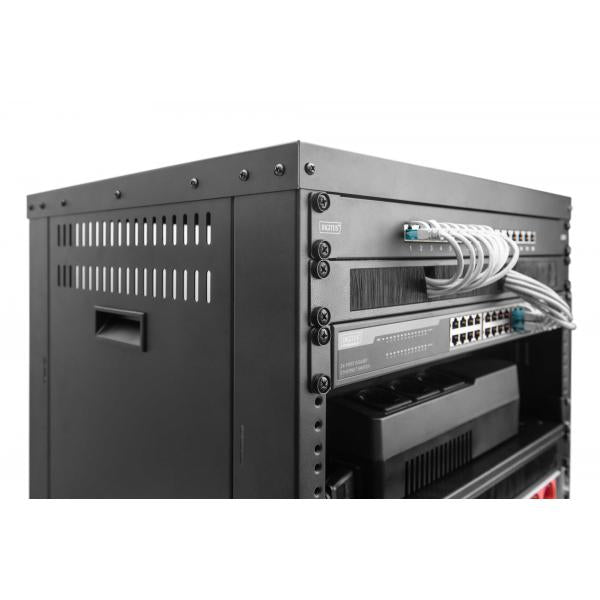 Digitus 16U AVS Rack - 780 x 507 x 460 mm Threaded Mounting Holes - Castors - Black [DN-48001]