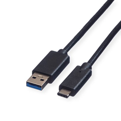 ROLINE GREEN CAVO USB3.2 GEN1, A - C, M/M, BLACK, 1M [11.44.9011]