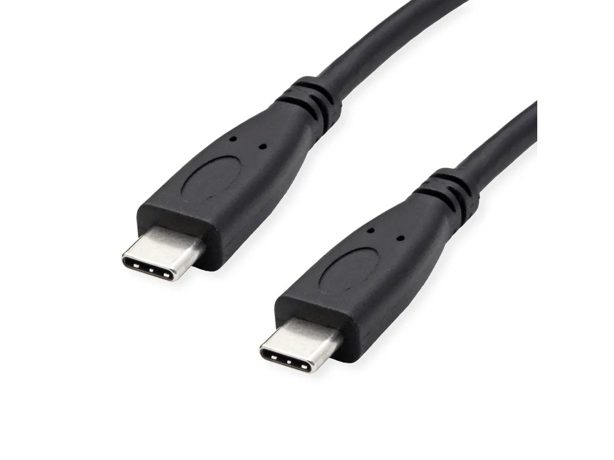 ROLINE GREEN CAVO USB3.2 GEN2, PD 20V5A, WITH EMARK, C - C, M/M, BLACK, 1M [11.44.9057]