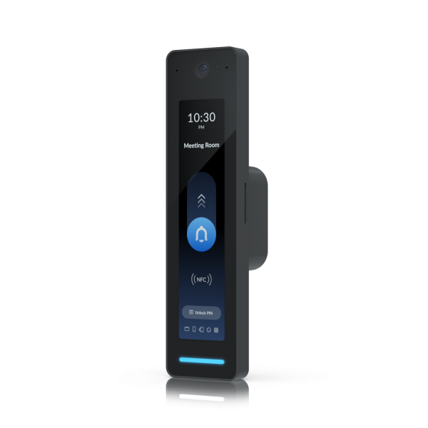Ubiquiti - UA-G2-Pro-Black - UniFi NFC card reader and intercom, Doorbell for unlock with video of visitor and two-way intercom, PIN unlocking on the screen, IP55 rain resistance (-10 to 45 C) [UA-G2-Pro-Black]