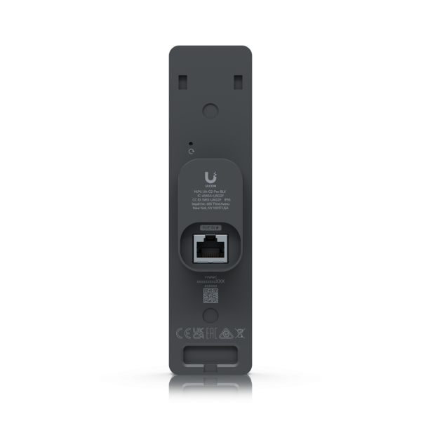 Ubiquiti - UA-G2-Pro-Black - UniFi NFC card reader and intercom, Doorbell for unlock with video of visitor and two-way intercom, PIN unlocking on the screen, IP55 rain resistance (-10 to 45 C) [UA-G2-Pro-Black]