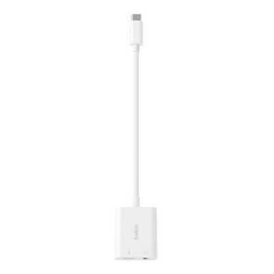 Belkin ROCKSTAR 3.5 MM AUDIO + USB-C CHARGE ADAPTER [NPA004BTWH]