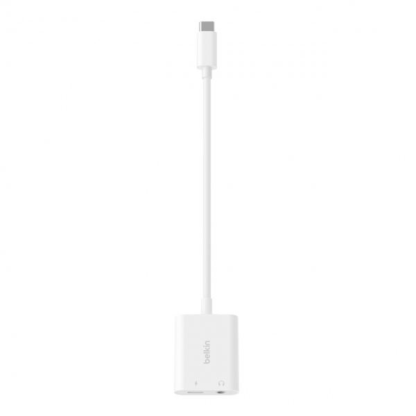 Belkin ROCKSTAR 3.5 MM AUDIO + USB-C CHARGE ADAPTER [NPA004BTWH]
