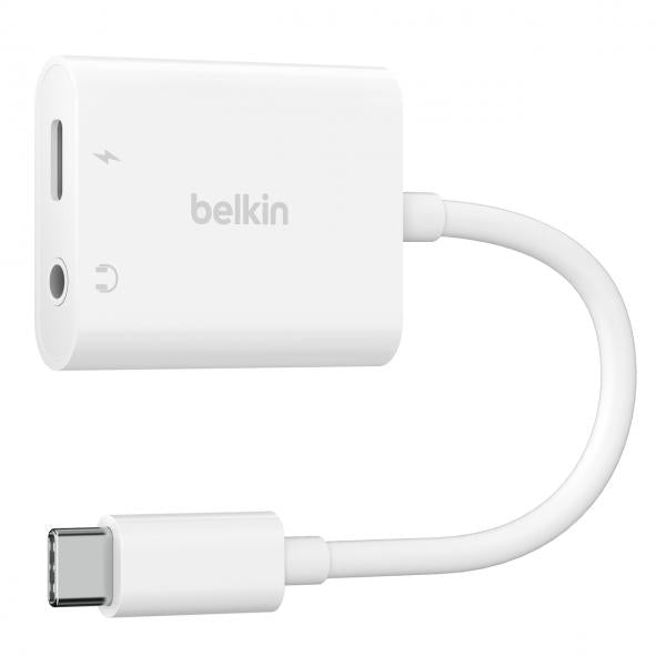 Belkin ROCKSTAR 3.5 MM AUDIO + USB-C CHARGE ADAPTER [NPA004BTWH]