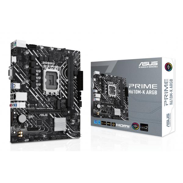 ASUS MB H610 GAMING, PRIME H610M-K ARGB, LGA 1700, 90MB1G90-M0EAY0 [PRIME H610M-K ARGB]