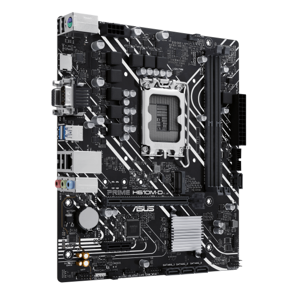 ASUS MB H610, PRIME H610M-D, LGA 1700, 2DDR5, M.2, HDMI/VGA/COM, 4SATA, 90MB1G80-M0EAY0 , 90MB1G80-M0EAY0 [PRIME H610M-D]