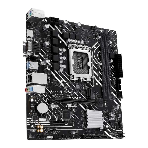 ASUS MB H610, PRIME H610M-D, LGA 1700, 2DDR5, M.2, HDMI/VGA/COM, 4SATA, 90MB1G80-M0EAY0 , 90MB1G80-M0EAY0 [PRIME H610M-D]