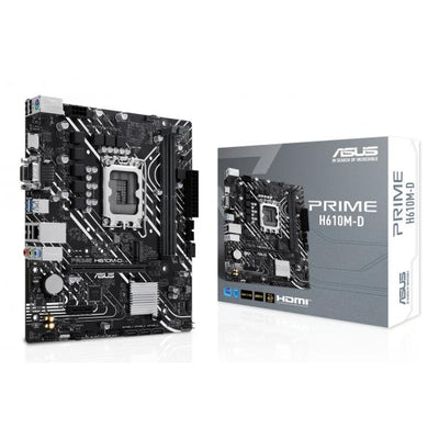 ASUS MB H610, PRIME H610M-D, LGA 1700, 2DDR5, M.2, HDMI/VGA/COM, 4SATA, 90MB1G80-M0EAY0 , 90MB1G80-M0EAY0 [PRIME H610M-D]