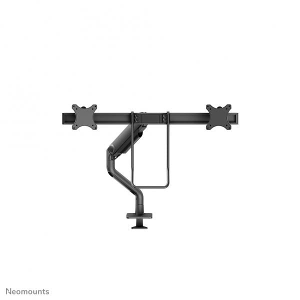 Neomounts NEXT One Dual Crossbar Monitor Arm - 17-32inch - 1-8 kg/screen - Gas Spring - 180 Degrees - Stop Mechanism - Topfix - Black [DS75S-950BL2]