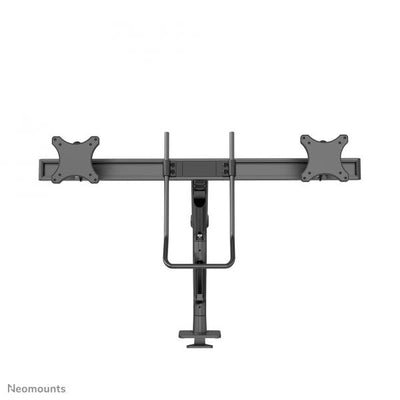Neomounts NEXT One Dual Crossbar Monitor Arm - 17-32inch - 1-8 kg/screen - Gas Spring - 180 Degrees - Stop Mechanism - Topfix - Black [DS75S-950BL2]