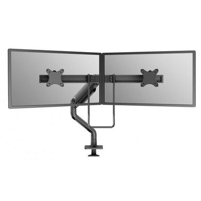 Neomounts NEXT One Dual Crossbar Monitor Arm - 17-32inch - 1-8 kg/screen - Gas Spring - 180 Degrees - Stop Mechanism - Topfix - Black [DS75S-950BL2]