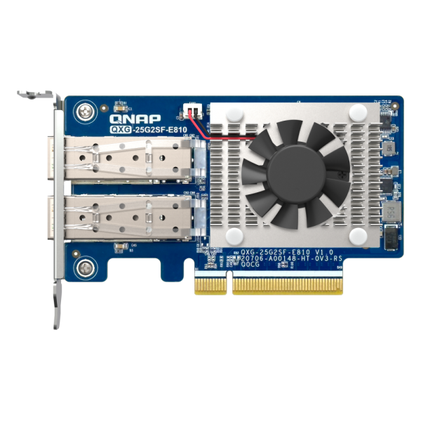 QNAP QXG-25G2SF-E810 scheda di rete e adattatore Interno Fibra 25000 Mbit/s [QXG-25G2SF-E810]