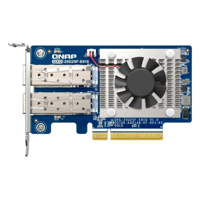 QNAP QXG-25G2SF-E810 scheda di rete e adattatore Interno Fibra 25000 Mbit/s [QXG-25G2SF-E810]
