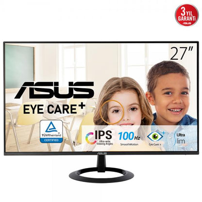 ASUS MONITOR 27 LED IPS FHD 1MS 100hz 250 CDM, VGA/HDMI [VZ27EHF]