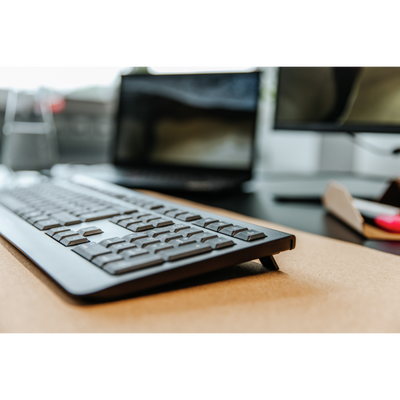 Cherry KW 3000 - Keyboard - Wireless - QWERTY - Black [JK-3000EU-2]