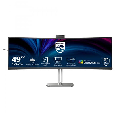 PHILIPS MONITOR CURVO 49 LED VA 32:9 4K UHD 4MS 450 CDM, REG ALTEZZA, USB-C DOCK, WEBCAM, DP/HDMI [49B2U5900CH]