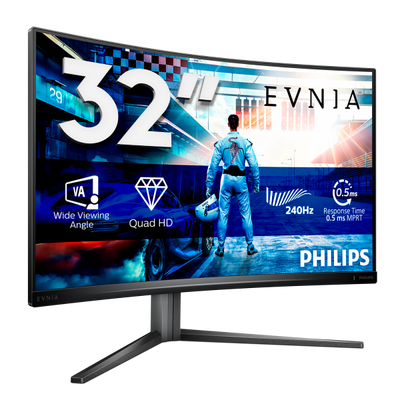 PHILIPS MONITOR GAMING CURVO 32 LED VA 16:9 QHD 0.5MS 500 CDM 240HZ USB-C ALTEZZA DP/HDMI [32M2C5500W]