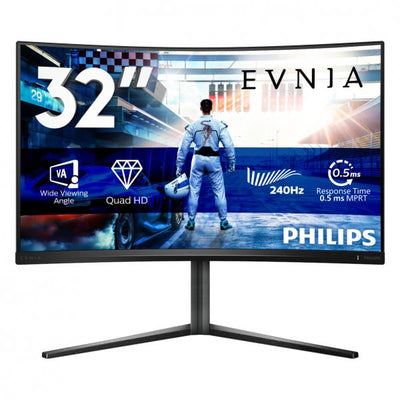 PHILIPS MONITOR GAMING CURVO 32 LED VA 16:9 QHD 0.5MS 500 CDM 240HZ USB-C ALTEZZA DP/HDMI [32M2C5500W]