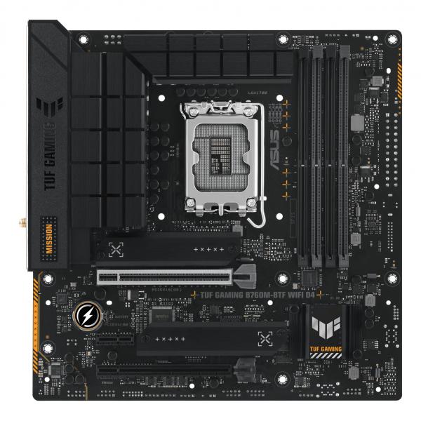 ASUS MB B760, TUF GAMING B760M-BTF WIFI D4, LGA 1700, DDR4, MATX, 90MB1E50-M0EAY0, HYDDEN CONNECTOR [TF GM B760M-BTF W D4]