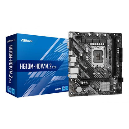 ASROCK MB INTEL H610/2DDR4/4SATA3 [H610M-HDV/M.2 R2.0]