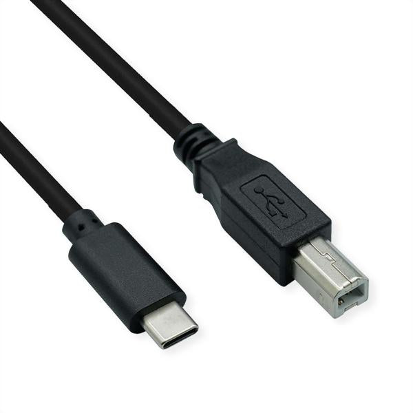 VALUE CAVO PER STAMPANTE USB2.0 CABLE TYPE Type C, C - B, M/M, NERO, 3M [11.02.8337]