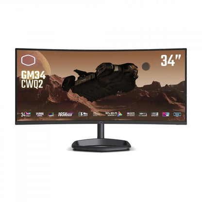COOLER MASTER MONITOR GAMING CURVO 34 LED VA 21:9 UWQHD 180HZ, 320 CDM, 1500R, USB-C DOCK, DP/HDMI, MULTIMEDIALE, GM34-CWQ2 [CMI-GM34-CWQ2-EK]