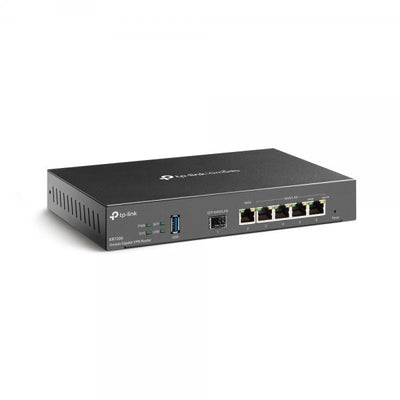 TP-Link - ER7206 - SafeStream Gigabit Dual-WAN VPN Router, 5 Gigabit Ports, 1 Gigabit SFP WAN port, 1 Gigabit RJ45 WAN port and 2 Gigabit WAN/LAN ports. Supports up to 100 IPsec LAN-to-LAN connections [ER7206]