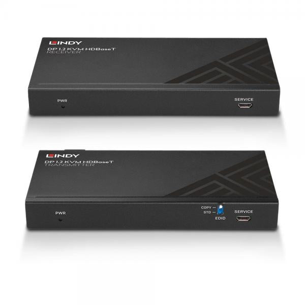 LINDY No. 39385 - Extender HDBaseT Cat.6 KVM DisplayPort 1.2, USB, IR & RS-232, 150m [LIN-39385]