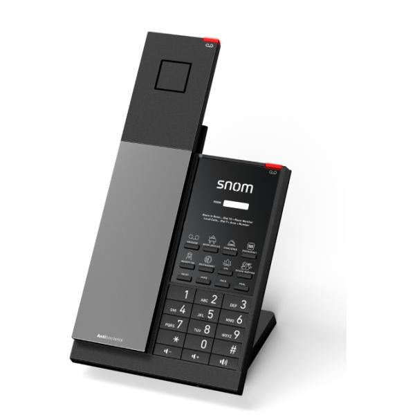 Snom Hospitality Phone HD351W - 1-Line WiFi SIP, cornetta senza fili DECT (PSU included) [00007009]