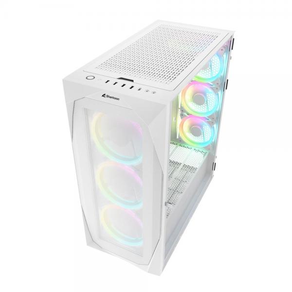 Sharkoon REV300 Tower Bianco [REV300RGBWHITE]