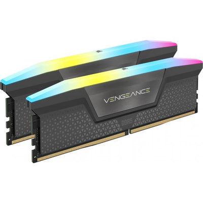 CORSAIR RAM VENGEANCE RGB DDR5 32GB 2 x 16GB DDR5 6000 CL36-44-44-96 1.35V INTEL XMP AMD EXPO - GR [CMH32GX5M2E6000Z36]