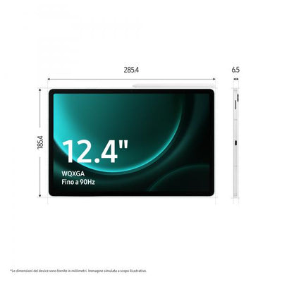 Samsung Galaxy Tab S9 FE+ Tablet Android 12.4 Pollici TFT LCD PLS 5G RAM 8 GB 128 GB Tablet Android 13 Gray [SM-X616BZAAEUE] - ITPartners