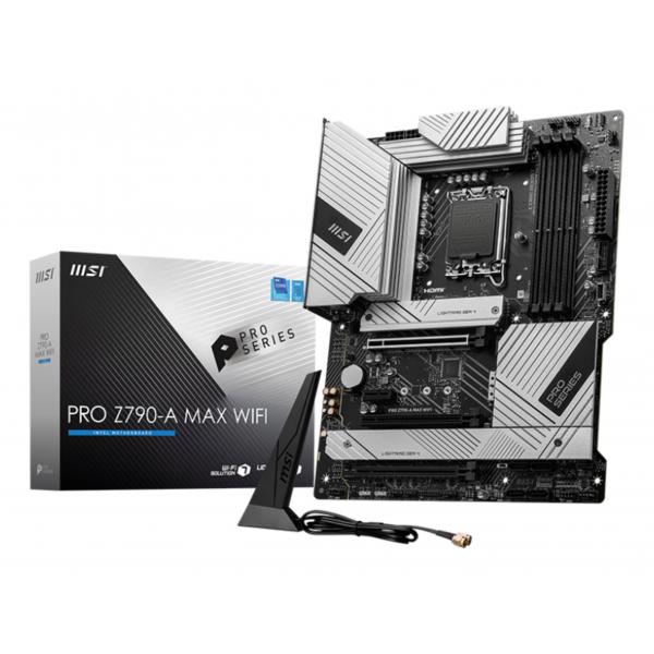 MSI MB Z790, PRO Z790-A MAX WIFI, LGA 1700, 4DDR5, 3PCIEx16, 1PCIEx1, 4M.2, 6SATA3 [PRO Z790-A MAX WIFI]