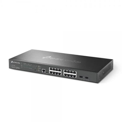TP-Link - SG3218XP-M2 - Omada 16-Port 2.5GBASE-T and 2-Port 10GE SFP+ L2+ Managed Switch with 8x 2.5G PoE+ Ports, 8x 2.5G Non-PoE Ports, 2x 10G SFP+ Slots, RJ45/Micro-USB Console Port, 802.3at/af, 240 [SG3218XP-M2]