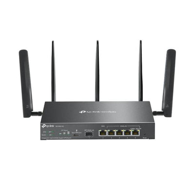 TP-Link - ER706W-4G - Omada 4G+ Cat6 AX3000 Gigabit VPN Router, 1x Gigabit SFP WAN/LAN Port, 1x Gigabit RJ45 WAN Port, 4x Gigabit WAN/LAN RJ45 Ports, 1 Nano SIM slot (4G+ Cat6), 574Mbps at 2.4 GHz + 2 [ER706W-4G]