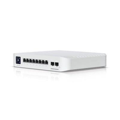 Ubiquiti - USW-Pro-8-POE-EU - UniFi 8 Port Layer 3 switch with 6x GbE PoE+ ports, x2 GbE PoE++ ports, 2x 10G SFP+ ports, 120W total PoE availability [USW-Pro-8-PoE-EU]
