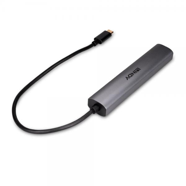 LINDY HUB USB 3.2 GEN 2 TIPO C, 4 PORTE [43384]