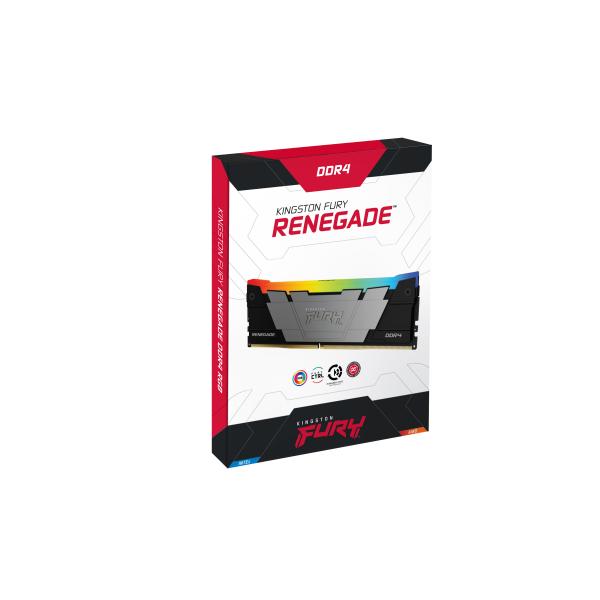 Kingston Technology FURY 64GB 3200MT/s DDR4 CL16 DIMM (Kit da 2) Renegade RGB [KF432C16RB2AK2/64]