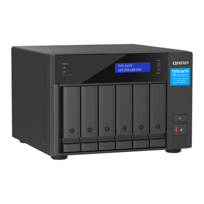 QNAP TVS-H674T-I5-32G server NAS e di archiviazione Tower Collegamento ethernet LAN Nero i5-12400 [TVS-H674T-I5-32G]