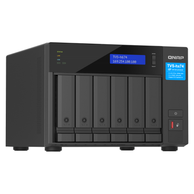 QNAP TVS-H674T-I5-32G server NAS e di archiviazione Tower Collegamento ethernet LAN Nero i5-12400 [TVS-H674T-I5-32G]