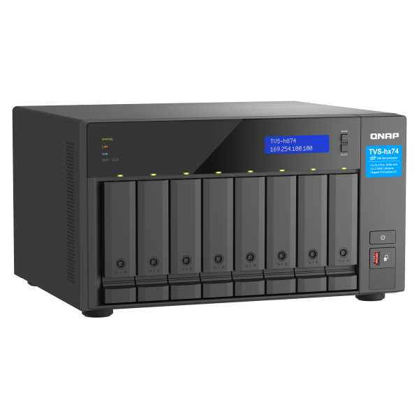 QNAP TVS-H874T-I7-32G server NAS e di archiviazione Tower Collegamento ethernet LAN Nero [TVS-H874T-I7-32G]