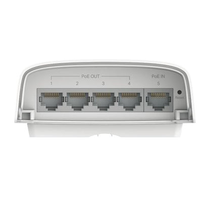 TP-Link - SG2005P-PD - Omada 5-Port Gigabit Smart Switch with 1-Port PoE++ in and 4-Port PoE+ out, 1x Gigabit PoE++ input Ports, 4x Gigabit PoE+ output Ports, 802.3at/af, max 64 W PoE Power (90W PoE++ [SG2005P-PD]